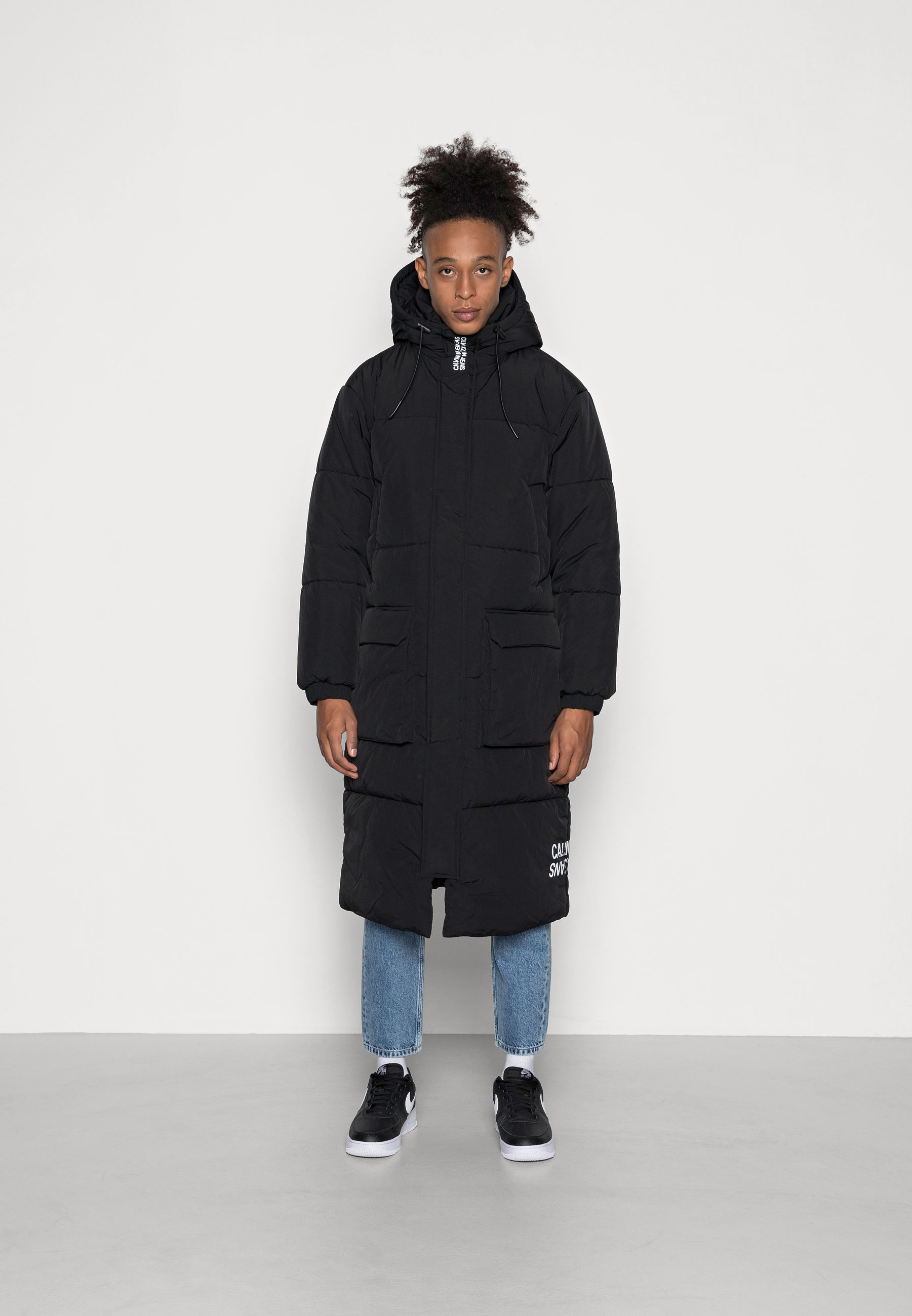 Calvin Klein Jeans SUSTAINABLE CRINKLE Wintermantel black/schwarz Zalando.ch