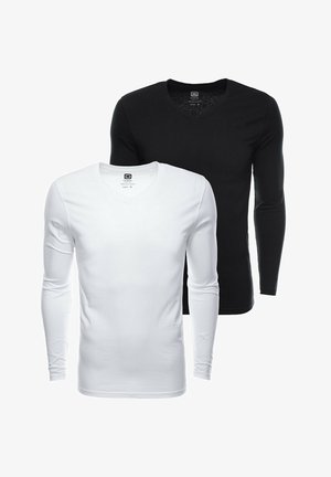 Ombre SET OF TWO - Longsleeve - white and black