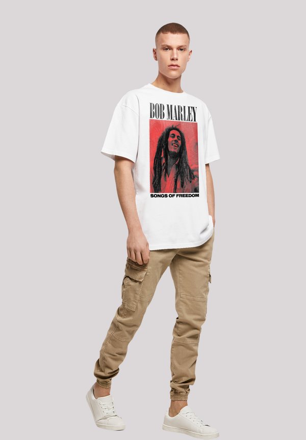 BOB MARLEY SONGS OF FREEDOM REGGAE MUSIC - T-Shirt print - weiß