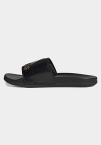 adidas Performance ADILETTE COMFORT - Kummikingad - core black/gold metallic