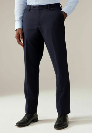 TEXTURED - REGULAR FIT - Tygbyxor - navy