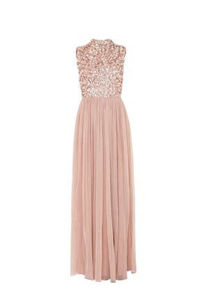 Vestido largo - mottled light brown