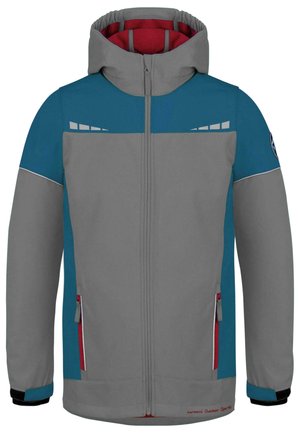 normani Outdoor Sports GALWAY FULL ZIP - Softshelljacke - grau blau rot