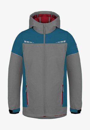normani Outdoor Sports GALWAY FULL ZIP - Softshelljacke - grau blau rot