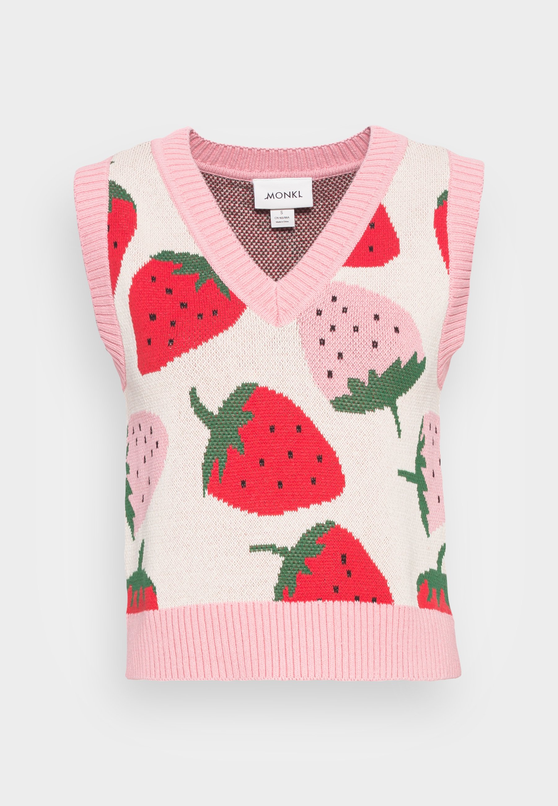 Monki Jumper - strawberries/pink 
