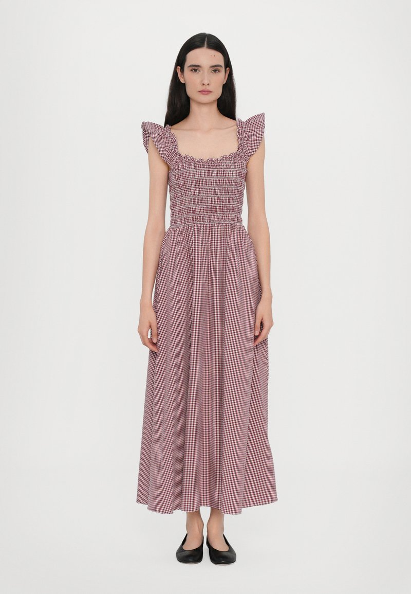 Faithfull the brand - EUDORA MIDI DRESS - Maxi dress - deep red, Enlarge
