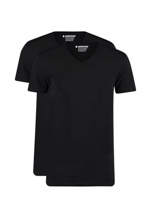 2 PACK V-NECK - T-Shirt basic - zwart