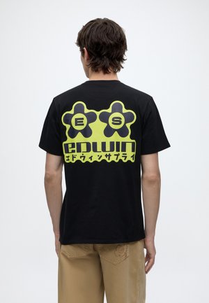 Edwin SAKURA  - T-shirt imprimé - black