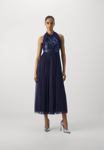 Needle & Thread SEQUIN WREATH BODICE HALTER NECK ANKLE GOWN - Robe de soirée - navy