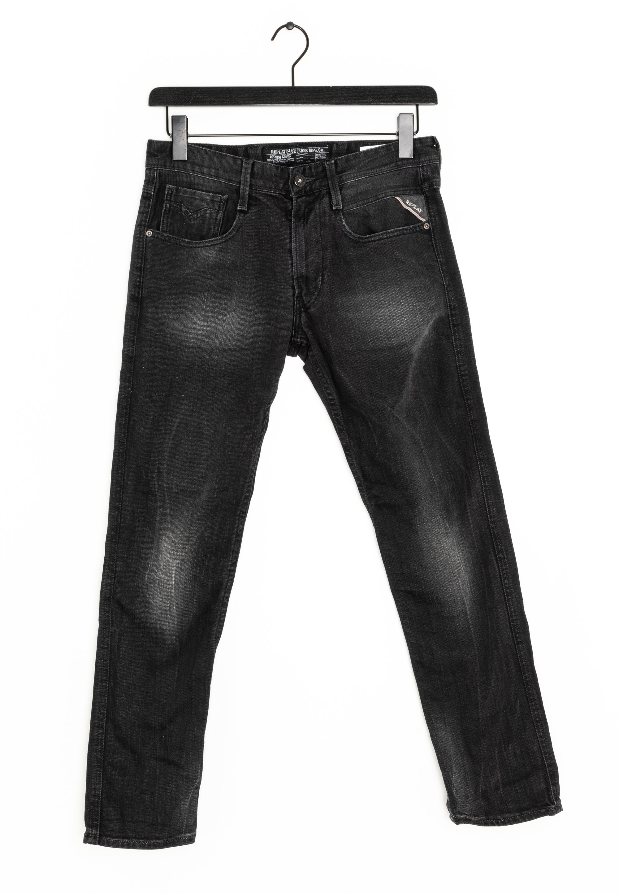 Replay Straight leg jeans black (Pre-owned) Zalando