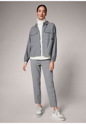 SUR À MANCHES RAGLAN - Hemdbluse - stone grey melange