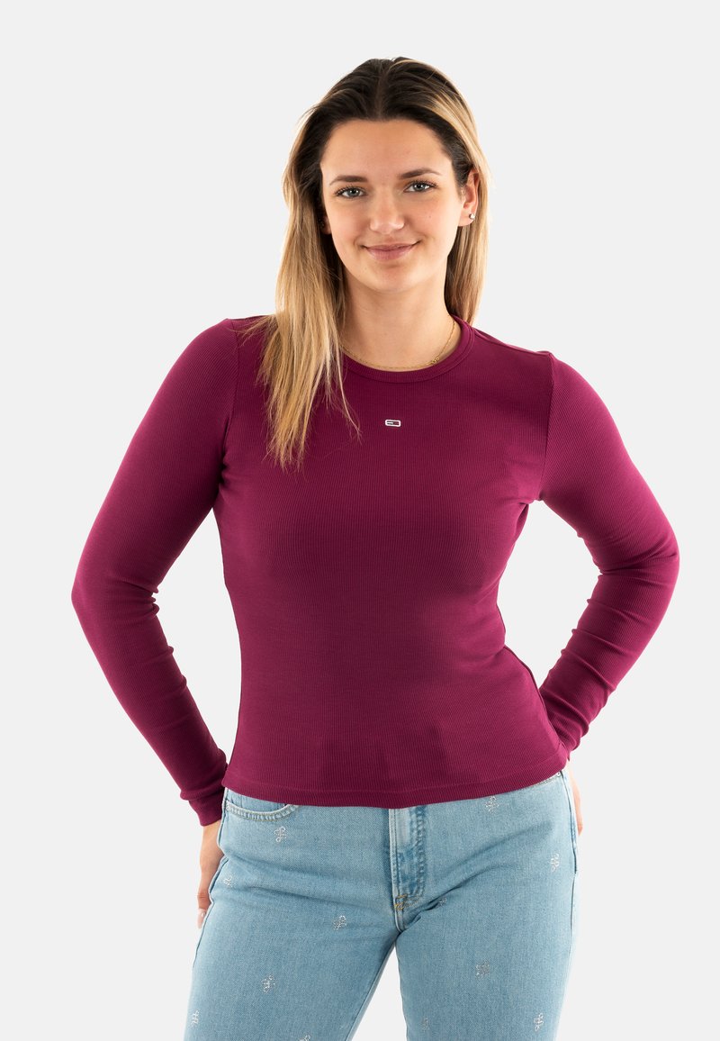 Tommy Jeans Maglietta a manica lunga - rouge