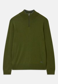 SWEATER ZIP NECK - Pullover - green