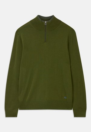 SWEATER ZIP NECK - Neule - green