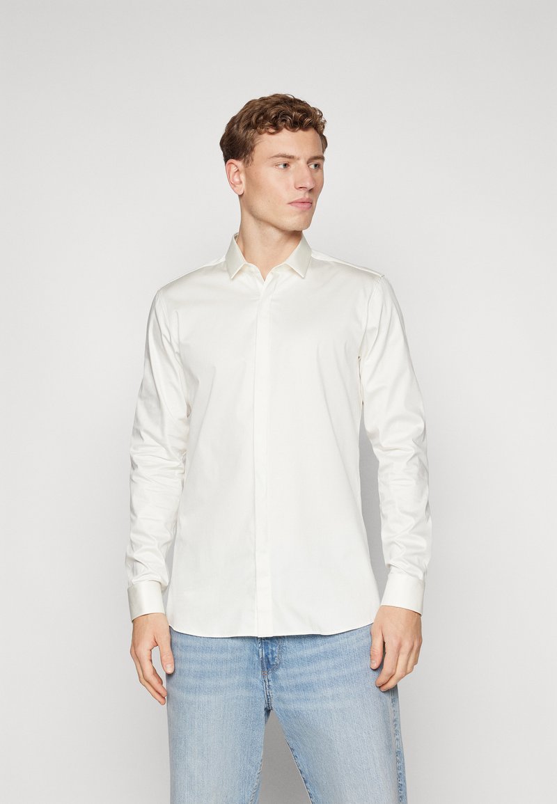 Camicia Classica Pieghe Frontali Camicia Da Smoking Uomo Bianca - Foto 5