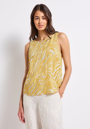 MIT KNOPFLEISTE - Blouse - gelb