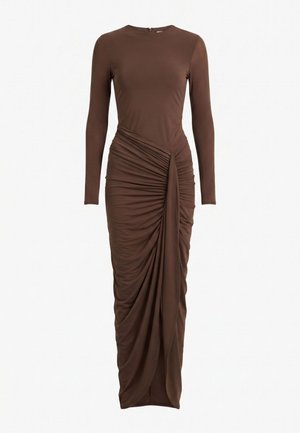 Forever New, SHARA GATHERED BUBBLE MAXI DRESS - Cocktailjurk - chocolate