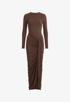 Forever New, SHARA GATHERED BUBBLE MAXI DRESS - Cocktailjurk - chocolate