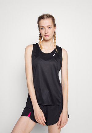 RACE SINGLET - Tops - black/reflective silver