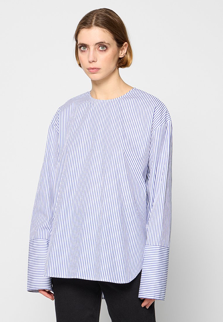 closed Blouse blauw