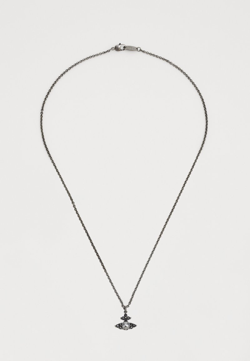 Vivienne Westwood FEODORA PENDANT UNISEX - Necklace - silver-coloured/black
