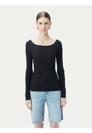 Strickpullover - black