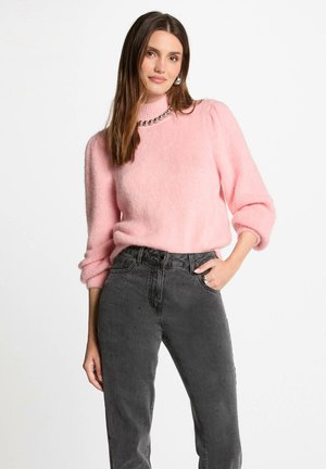 Morgan HIGH COLLAR - Jumper - rose