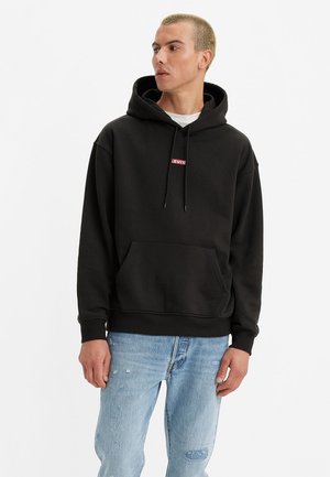 RELAXED TAB HOODIE - Sudadera - black