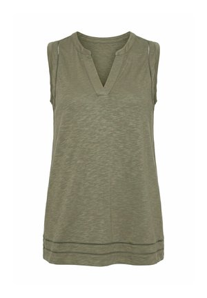MIAMODA, TOP, A-LINIE, SPITZENBÄNDER - Top - reed green