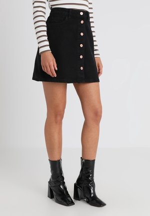 A-snit nederdel - black