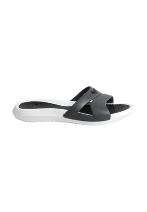 NINA - Chanclas de baño - white dark grey black
