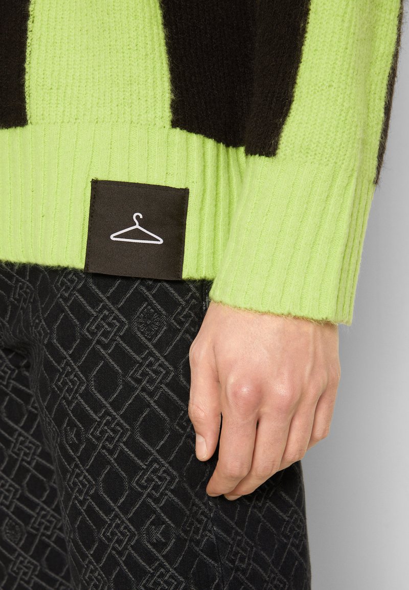 Herren T-shirts & Polos | Holzweiler HANGER SQUARE CREW Strickpullover black/lime/schwarz - LX35020 Herren T-shirts & Polos | Holzweiler HANGER SQUARE CREW Strickpullover black/lime/schwarz - LX35020