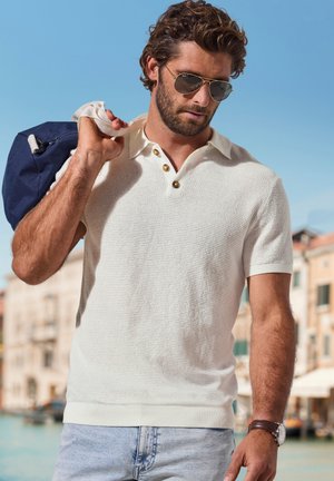 john devin, JOHN DEVIN POLOSHIRT - Poloshirt - offwhite