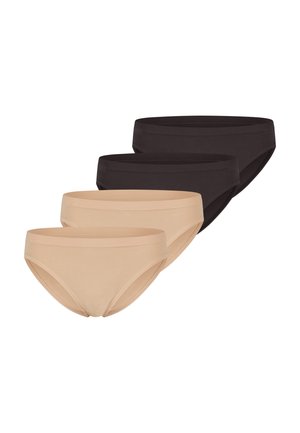 4ER PACK GO SENSE - Bikini-Hose - schwarz   beige