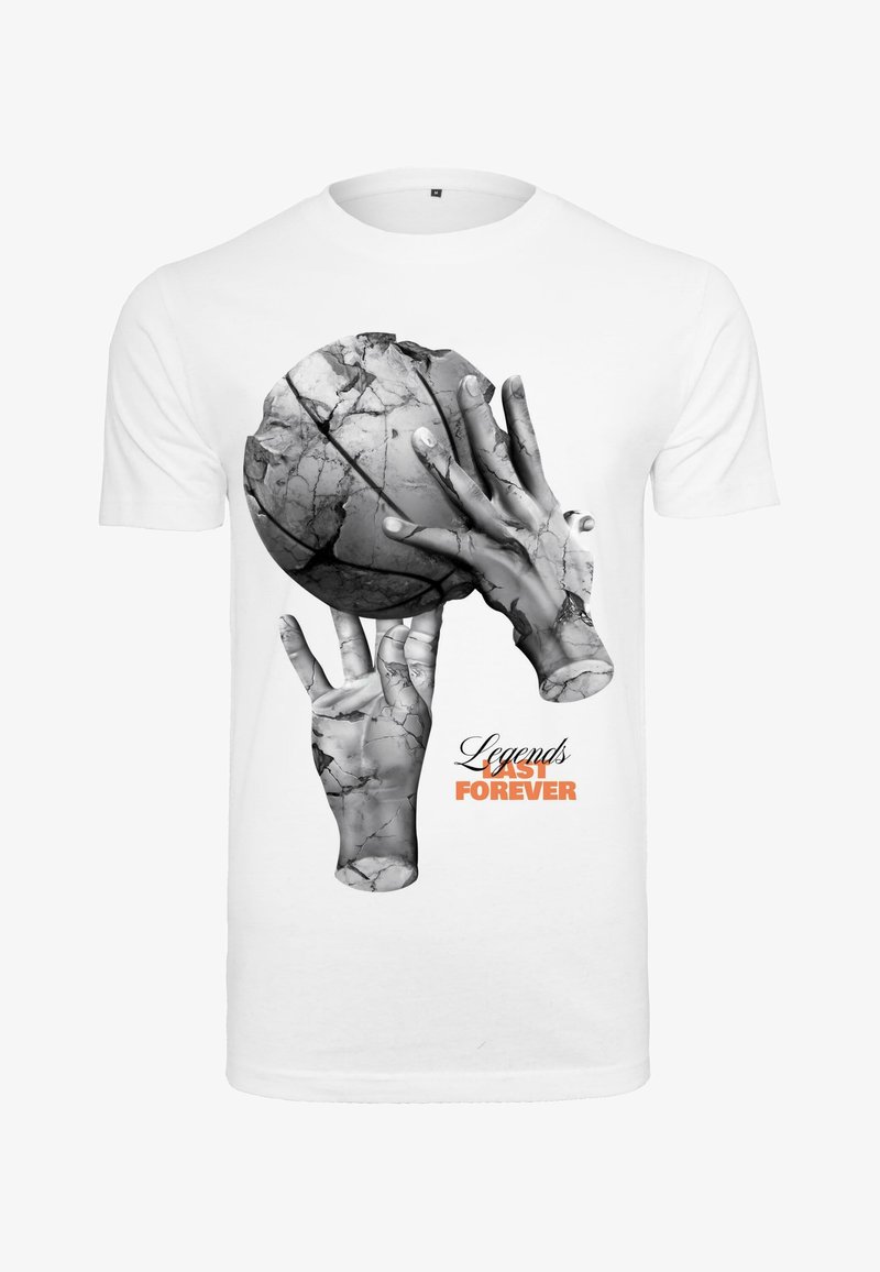 Mister Tee BALLIN HANDS TEE T Shirt Print White wei Zalando at mister-tee-ballin-hands-tee-t-shirt-print-white-wei-zalando-at