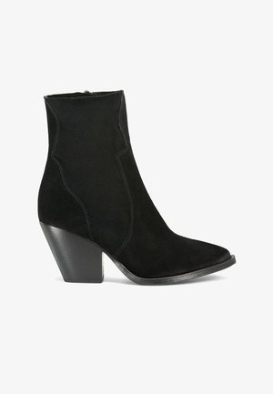 Via Tortona 18 Enkellaarsjes met hoge hak - nero