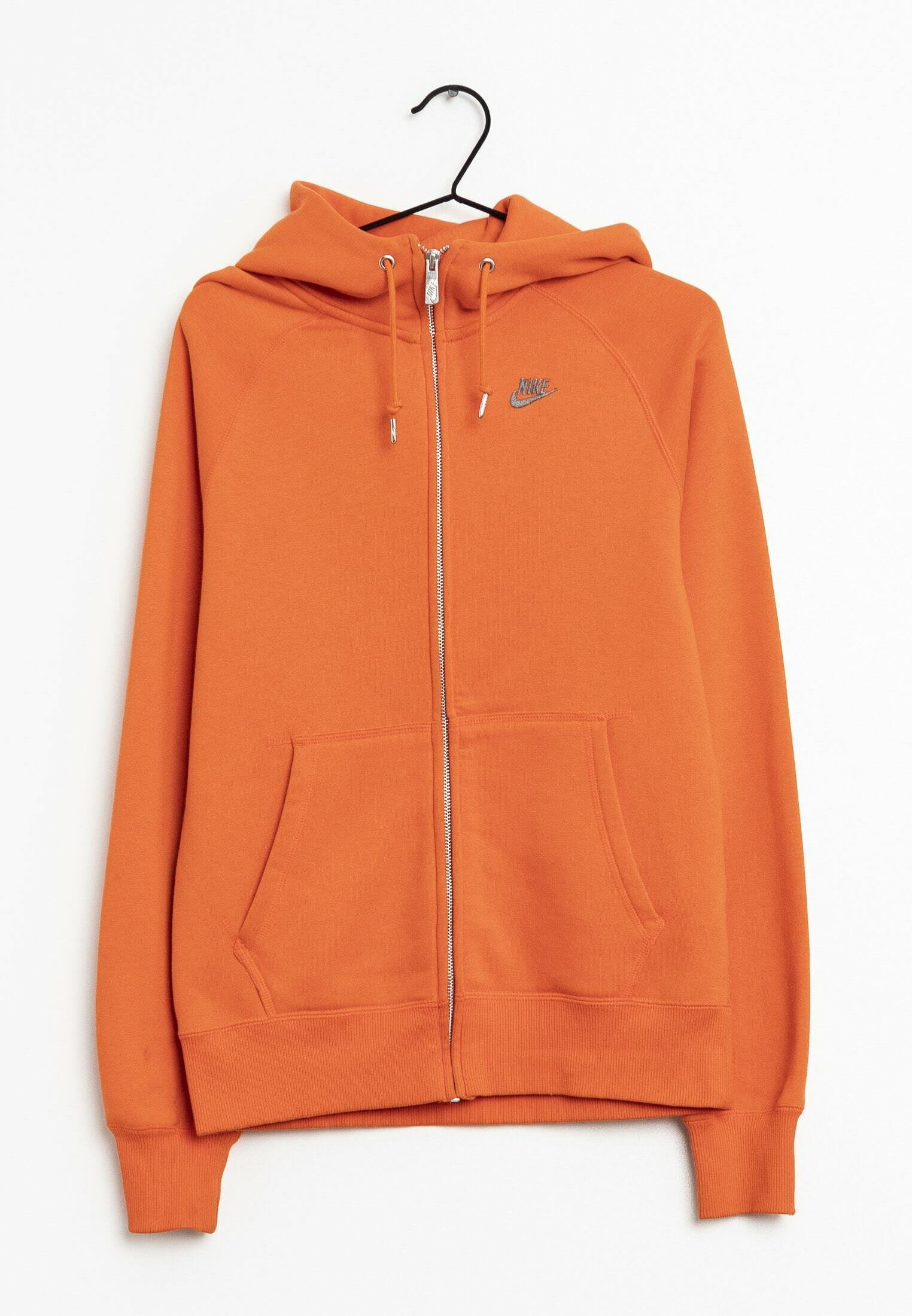 Nike Sportswear Zip-up sweatshirt orange (Pre-owned) Zalando