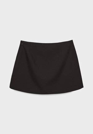 Stradivarius, WITH SIDE SLIT  - A-snit nederdel - black