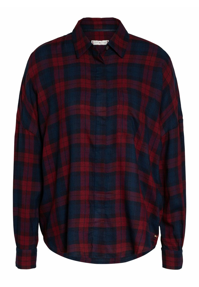 Tommy Hilfiger Overhemdblouse donkerrood Tommy Hilfiger Overhemdblouse donkerrood