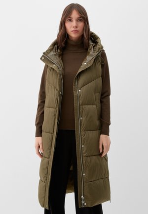 Waistcoat - khaki oliv