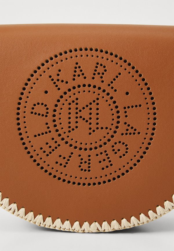 CIRCLE SADDLE RAFFIA WHIP - Cross body bag - natural tan4