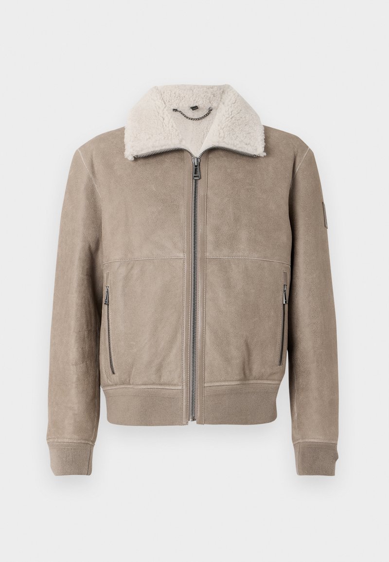 Belstaff Leren jas grijs