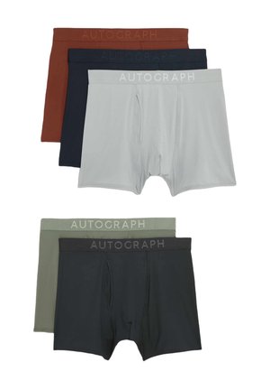 5PK MICROSKIN STRETCH - Boxer brief - grey/dark blue/green