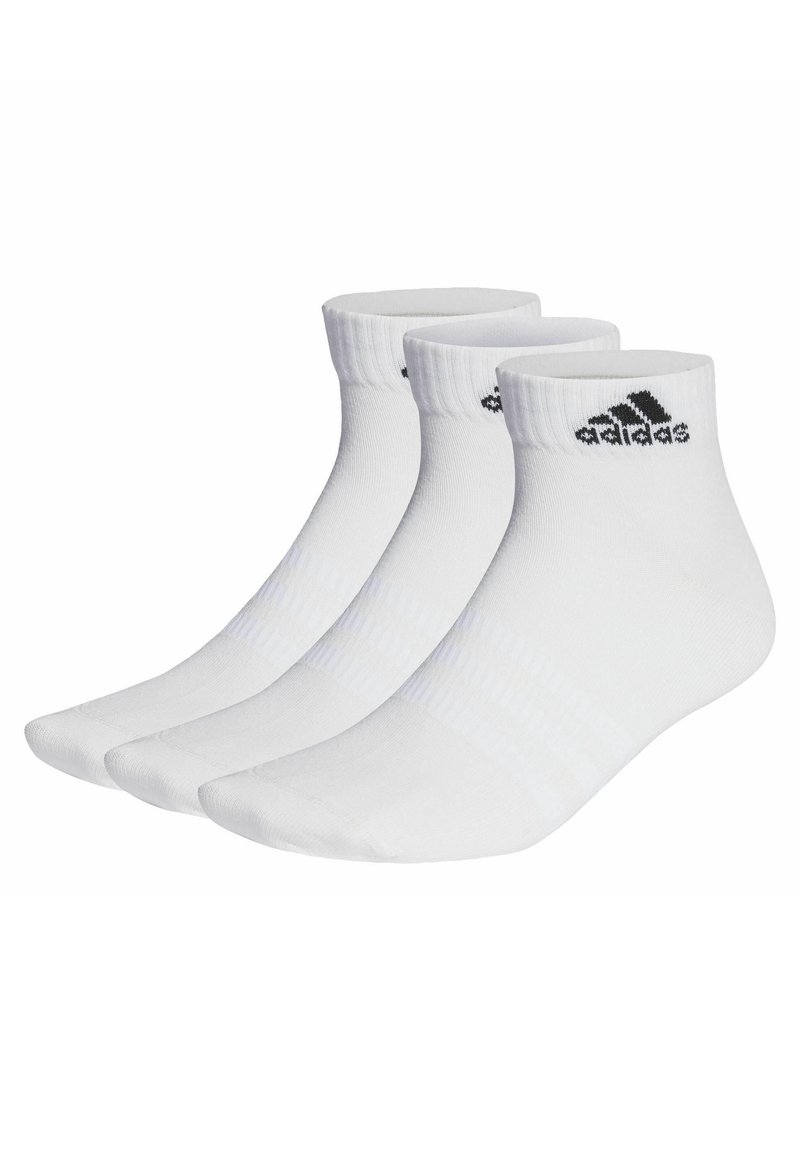 adidas Performance THIN AND LIGHT 3 PACK - Calze sportive - white/black