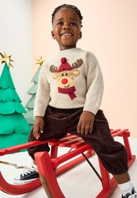 Next Pullover - neutral grey reindeer