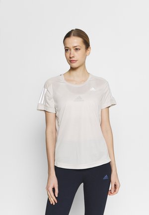 OWN THE RUN TEE - Print T-shirt - alumin