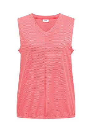 Cecil, TOP MIT V-NECK UND STREIFEN - Débardeur - coral