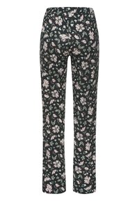 Unselected, dunkelgrün-rosa-geblümt