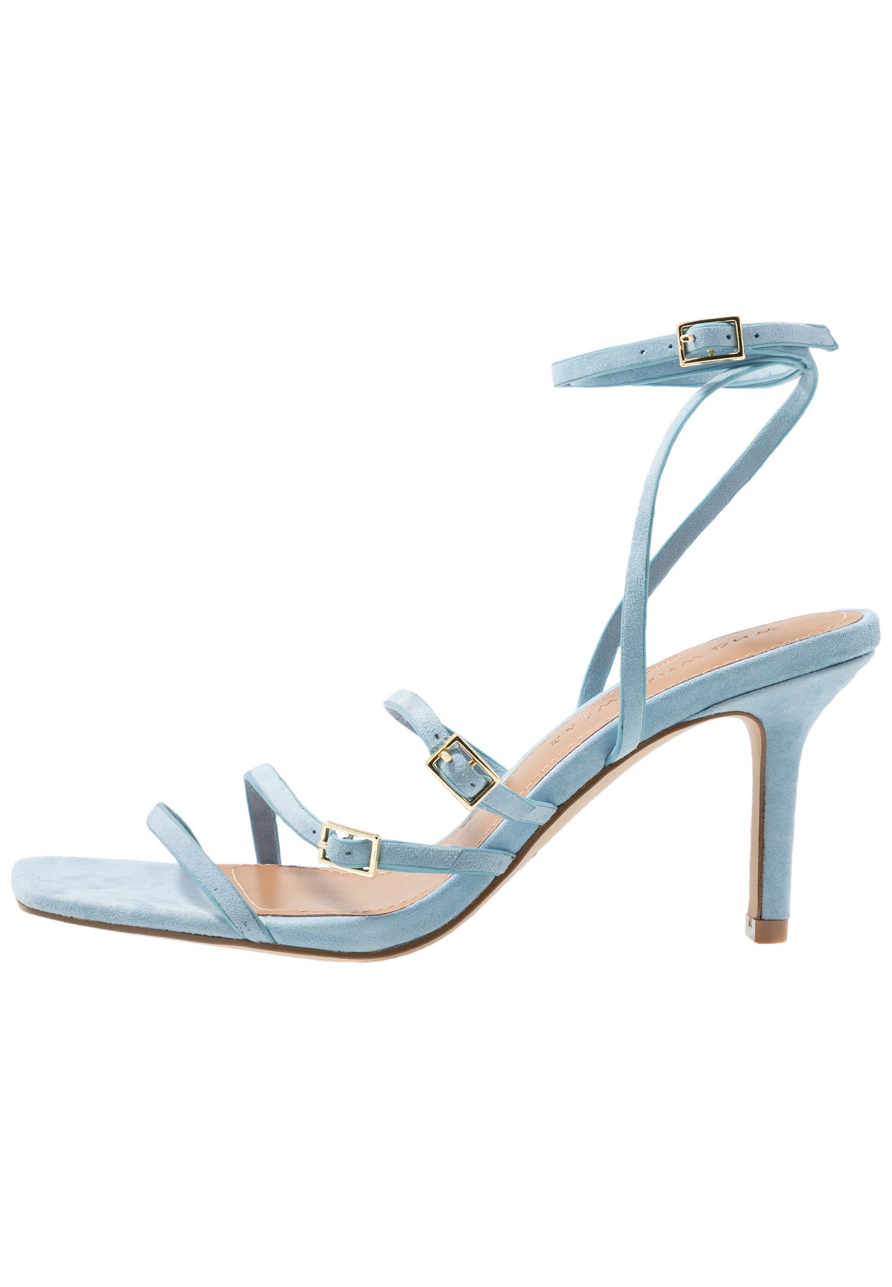 sky blue high heels