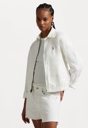 LINEN WINDBREAKER - Leichte Jacke - white
